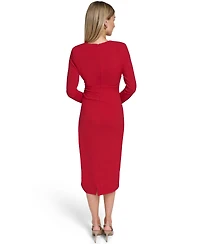 Calvin Klein Women's Long Sleeve Midi Dress
