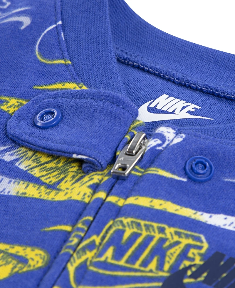 Nike Baby Girls or Boys Printed Footed Coverall