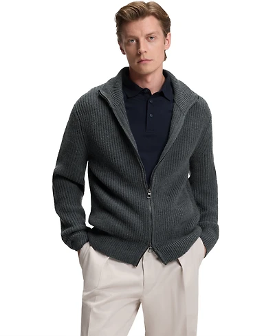 Boss by Hugo Men's Beckham x Wool Cashmere Zip-Up Cardigan