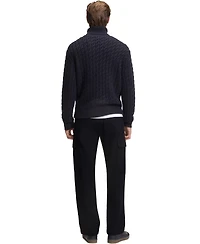 Boss by Hugo Men's Beckham x Micro-Patterned Cotton Cargo Pants