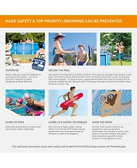 Intex 28205EH 8' X 20" Rust Resistant Durable Steel Metal Frame Swimming Pool