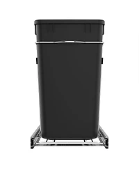 Rev-a-Shelf Double Pullout Trash Can 27 qt. for Kitchen, Black, Rv-15KD-18C S