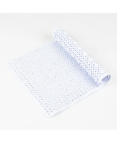 Cameo Non-Slip Bathtub mat, 26" x 15" Grass Texture Shower Mat with Suction Cups and Water Drain Holes, Bpa, LaTeX, Phthalate Free