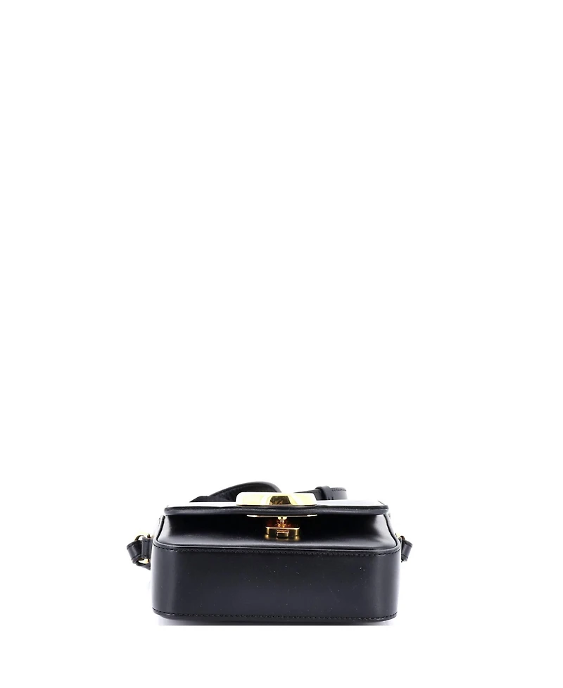 Pre-Owned Chloe Mini C Flap Bag Leather
