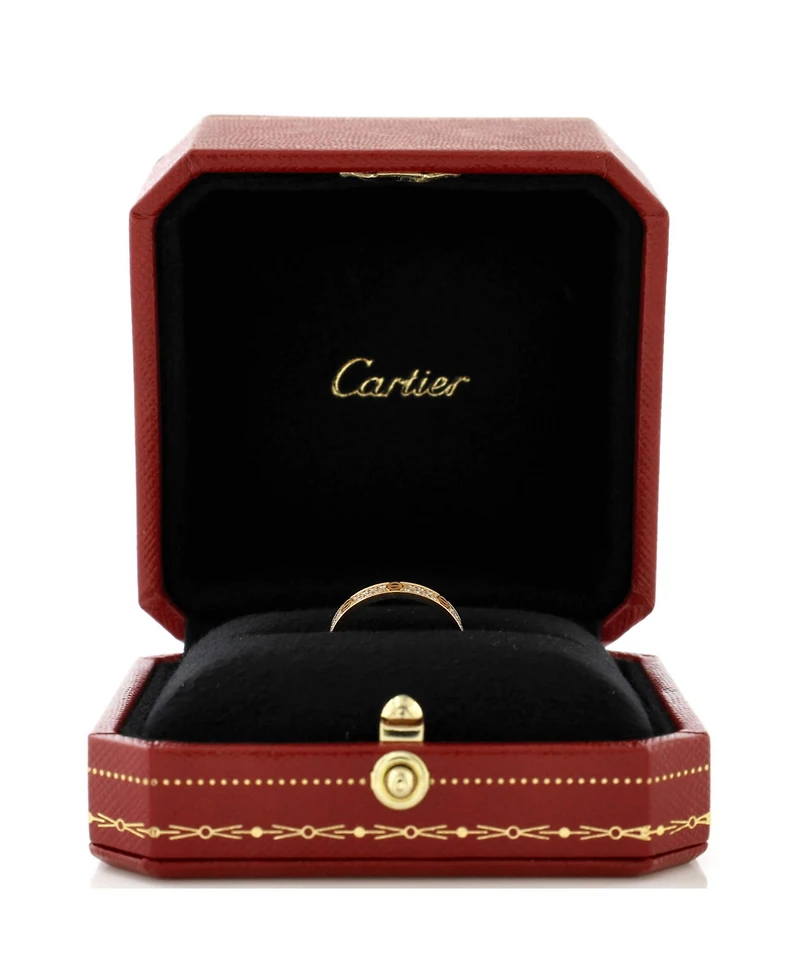 Pre-Owned Cartier Love Wedding Band Pave Diamonds Ring