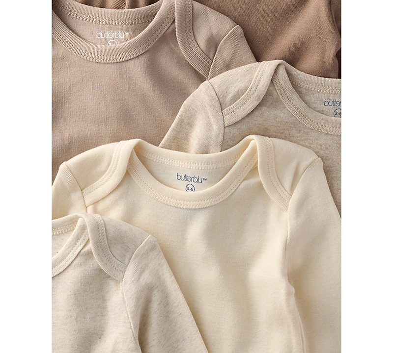 butterblu Baby 5-Piece Long Sleeve Bodysuits