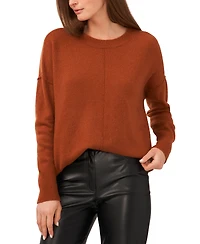 Vince Camuto Women's Cozy Crewneck Long-Sleeve Extend-Shoulder Sweater