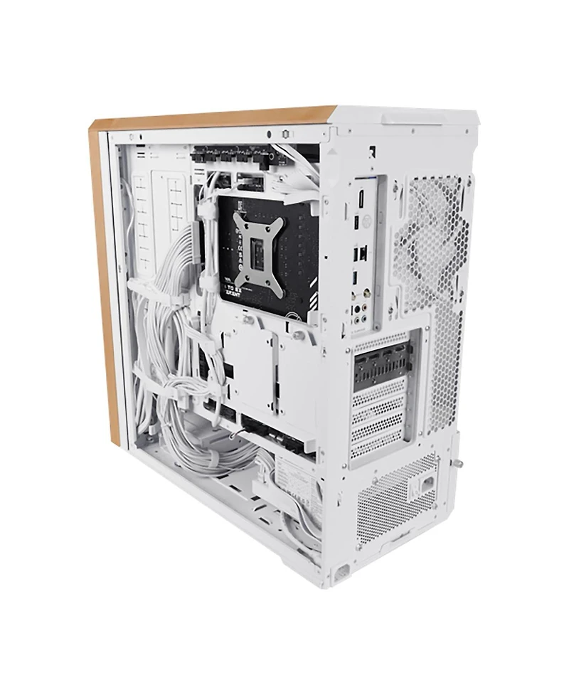 Lian-Li Lian-Li Cs LAN217W mid-tower Steel/4mm Tg/Wood White