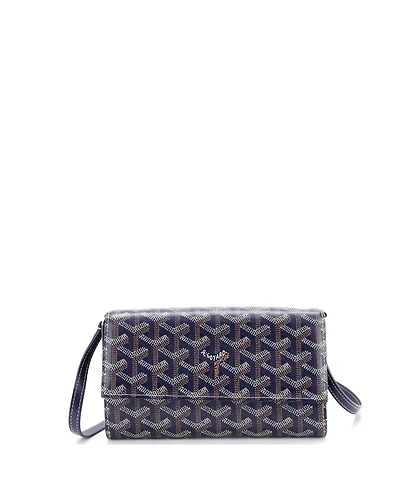 Pre-Owned Goyard Varenne Continental Wallet with Strap Coated Canvas
