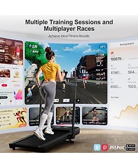 DeerRun 3-in-1 treadmill w/ handlebar. 300LB cap, 3.0HP motor, Led display