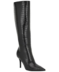 Guess Women's Wayla Knee High Pointed Toe Dress Boots