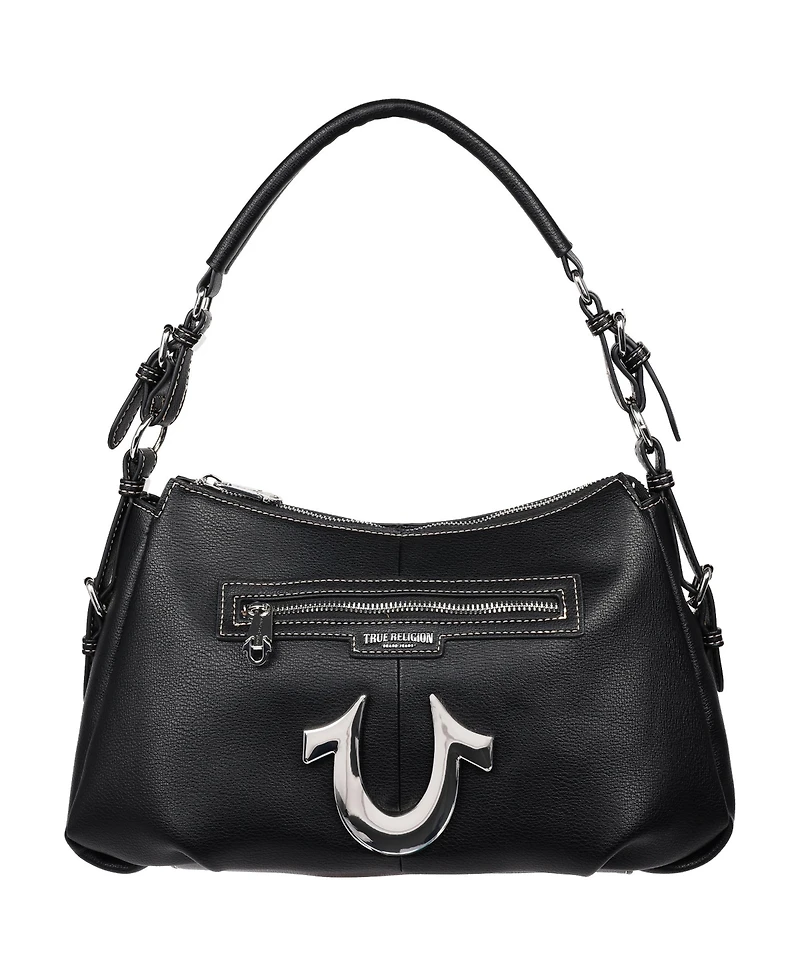 True Religion Zip Chain Soft Satchel