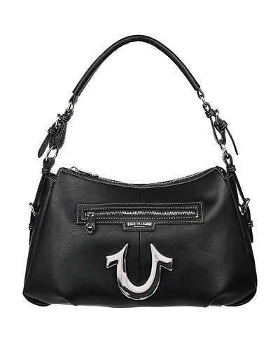 True Religion Zip Chain Soft Satchel
