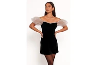 Petal and Pup Women's Ennette Velvet Mini Dress