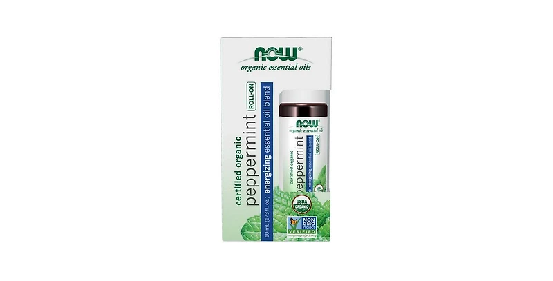 Now Foods Roll-On Peppermint Essential Oil Blend, 10 Ml