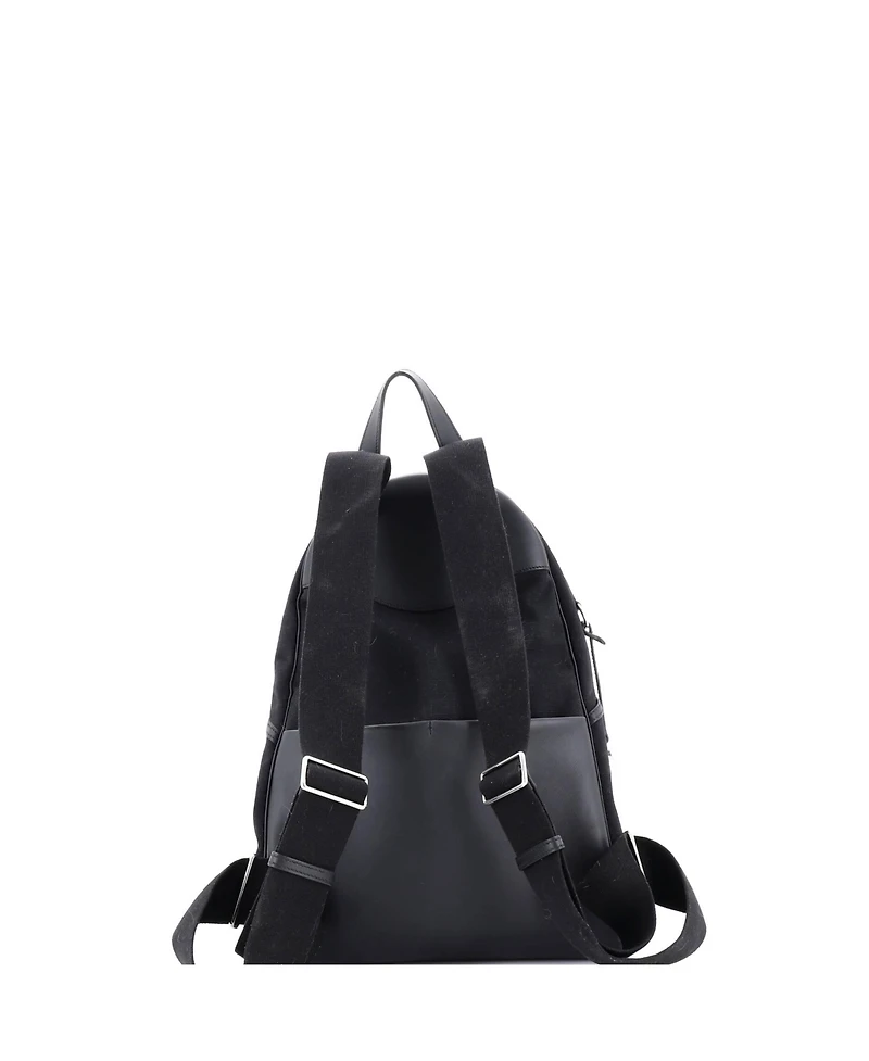 Pre-Owned Hermes Allback Backpack Bivouac Toile with Leather