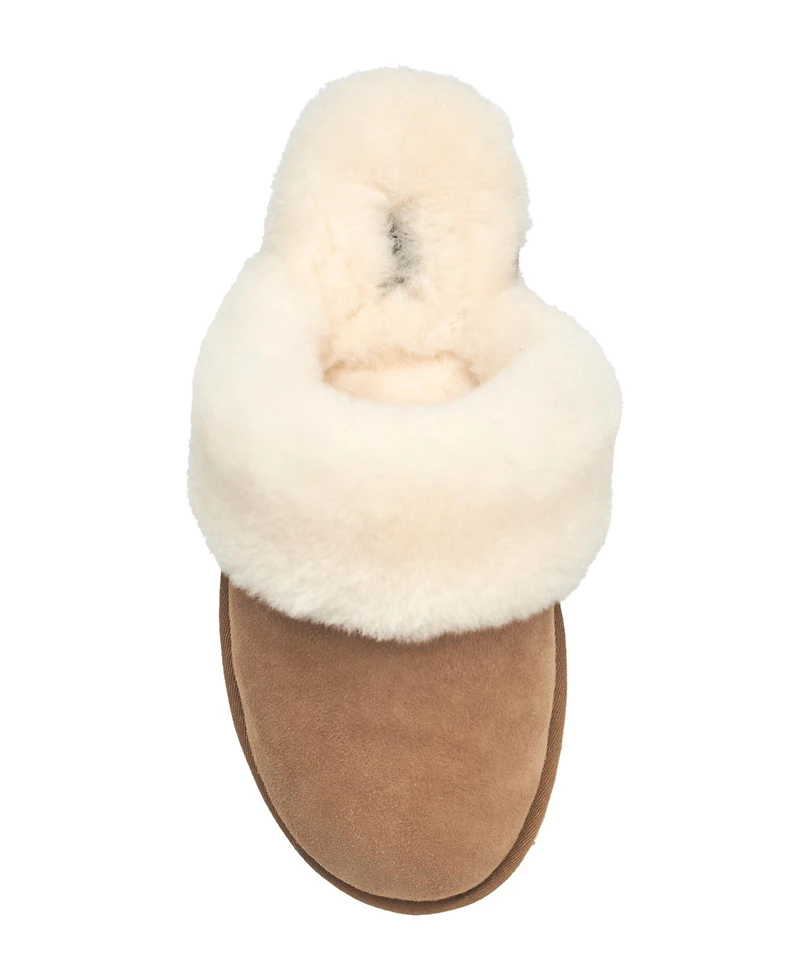 French Connection Women's Fur Band Open Slipper