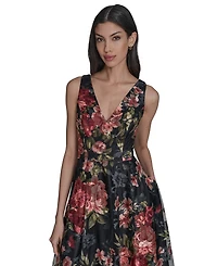 Eliza J Women's Sequin Soutache Sleeveless A-Line Dress