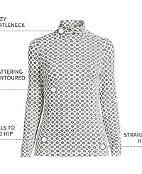Lands' End Lightweight Jersey Long Sleeve Turtleneck