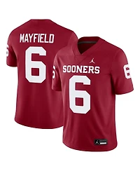 Jordan Men's Baker Mayfield Crimson Oklahoma Sooners Alumni Player Game Jersey