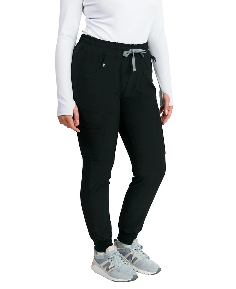 Medgear Women's 4-Way Stretch Jogger Scrubs Pant with 8 Pockets