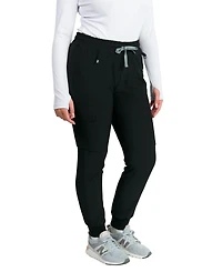 Medgear Women's 4-Way Stretch Jogger Scrubs Pant with 8 Pockets