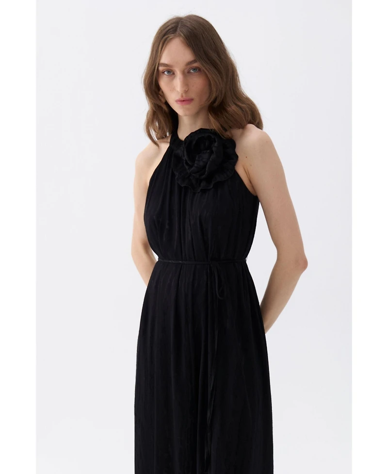 Nocturne Women's Maxi Dress with Halter Neck