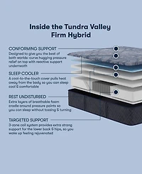 Serta Perfect Sleeper Tundra Valley 14" Firm Hybrid Tight Top Mattress Set, King