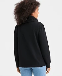 Style & Co Women's Luxsoft Fleece Cowl-Neck Sweatshirt, Macy's Exclusive