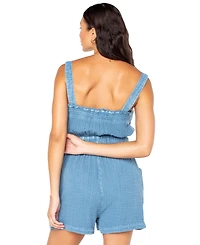 Roxy Women's On Beach Time Woven Jumpsuit
