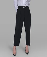 Karl Lagerfeld Paris Women's Embellished Belt Pants