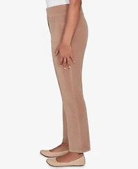 Alfred Dunner Vienna Allure Fit Flat Front Corduroy Short Length Pant