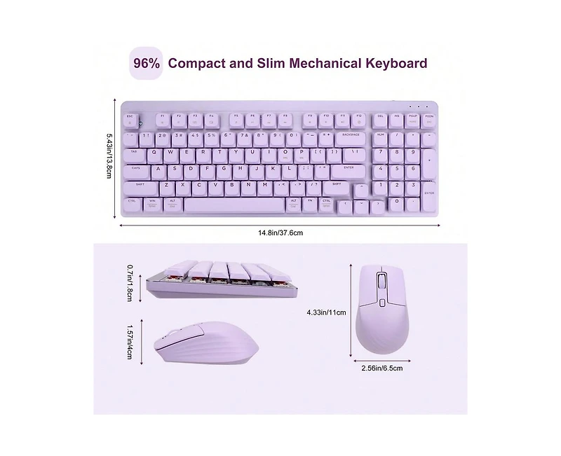 Wireless Mechanical Keyboard and Mouse