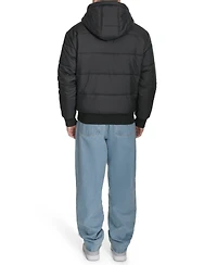 Champion Men's Reversible Bomber with Hood Jacket