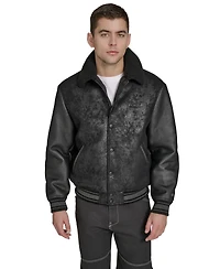 Champion Men's Faux Shearling Varsity Jacket