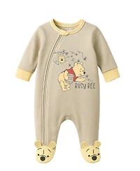 Disney Baby Boys or Girls 2-Piece Pooh Sleep N Play Hat and Coverall Set