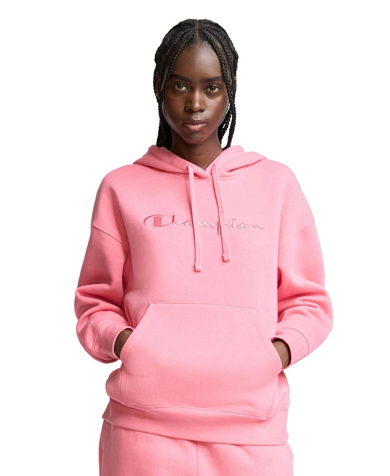 Champion Women's Tonal Script Freshman Powerblend Long Sleeve Hoodie