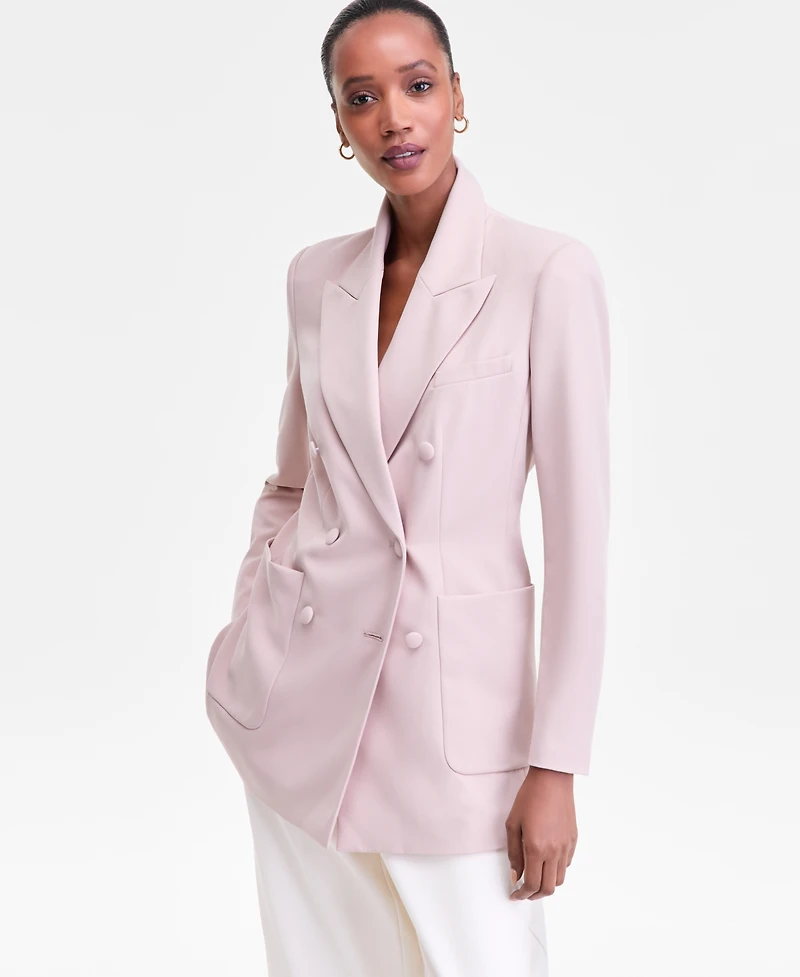 I.n.c. International Concepts Women's Peak-Lapel Double-Breasted Blazer, Macy's Exclusive
