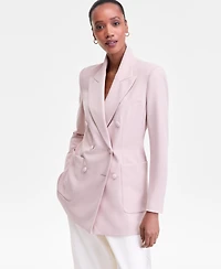 I.n.c. International Concepts Women's Peak-Lapel Double-Breasted Blazer, Macy's Exclusive