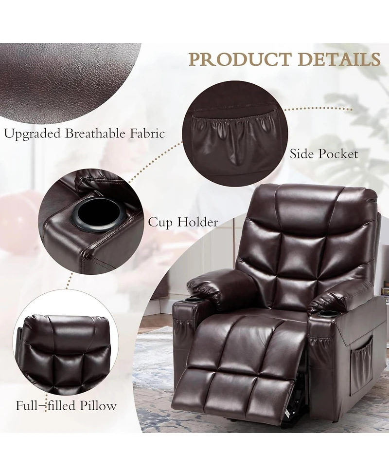 Aecojoy Multi-Function Power Lift Recliner for Elderly