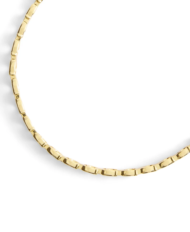 Coach Gold Beveled Signature C Link Choker Necklace
