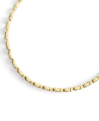 Coach Gold Beveled Signature C Link Choker Necklace