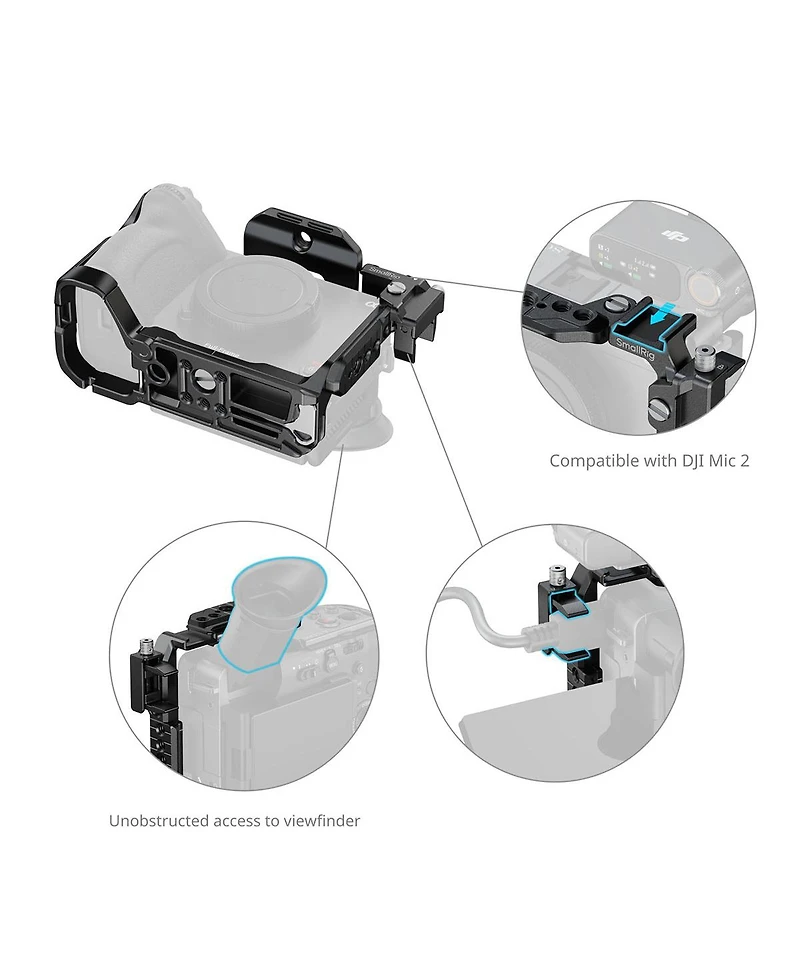 SmallRig Full Camera Cage Kit for Sony FX2, Black