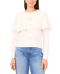 Vince Camuto Women's Long Sleeve Sweater with Shawl