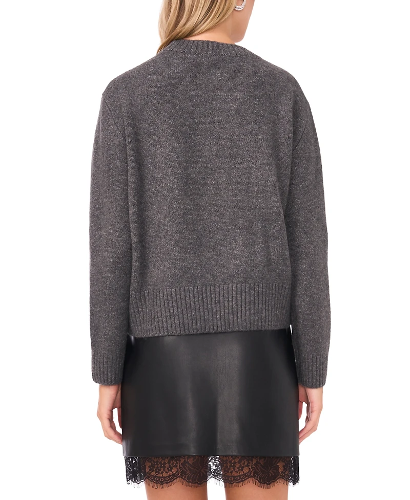 Vince Camuto Women's Embellished Crewneck Sweater