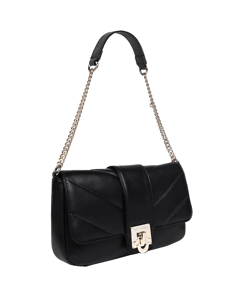 True Religion Quilted Flap Shoulder Bag with Mini Bag