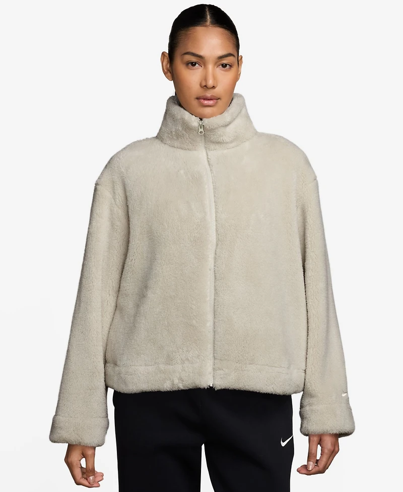 Nike Women's Essential Sherpa High-Pile Fleece Jacket