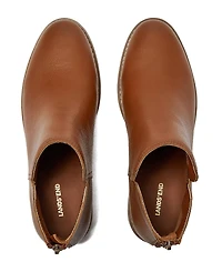 Lands' End Women's Essential Zip Up Ankle Booties