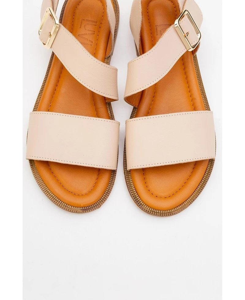 Forever & Always Shoes Majesty Leather Sandal (Women)