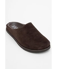 Forever & Always Shoes Space Leather Slide Sandal (Women)